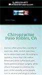 Mobile Screenshot of chiropractorpasorobles.com