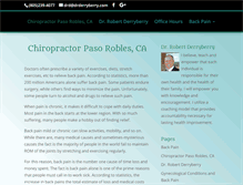 Tablet Screenshot of chiropractorpasorobles.com